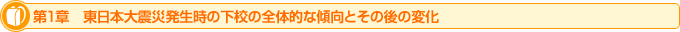 第1章　東日本大震災発生時の下校の全体的な傾向とその後の変化