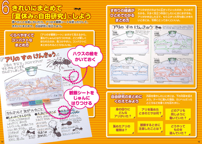 自由研究のまとめ方も ばっちり！