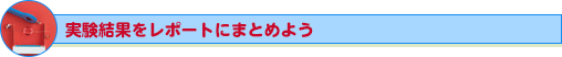 実験結果をレポートにまとめよう